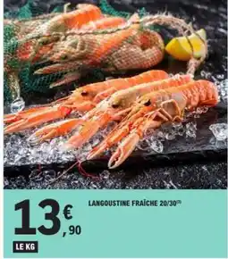 E.Leclerc LANGOUSTINE FRAÎCHE 20/30 offre