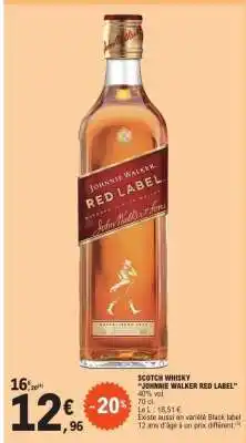 E.Leclerc Scotch Whisky Johnnie Walker Red Label offre
