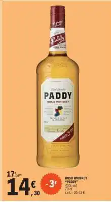 E.Leclerc IRISH WHISKEY PADDY offre
