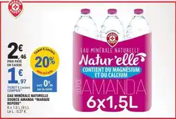 E.Leclerc Eau Minérale Naturelle Source Amanda Marque Repère offre