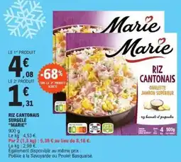 E.Leclerc Riz Cantonais Surgelé Marie offre
