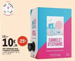 E.Leclerc AOP(4) Bordeaux Rosé 'Carrelet d'Estuaire' offre