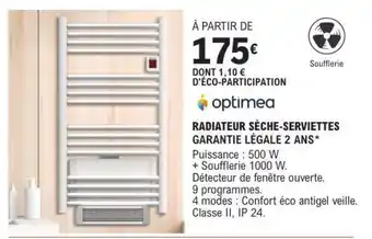 E.Leclerc Radiateur Sèche-Serviettes Optimea offre