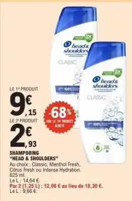 E.Leclerc Shampooing Head & Shoulders offre