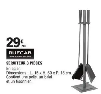 E.Leclerc SERVITEUR 3 PIÈCES offre