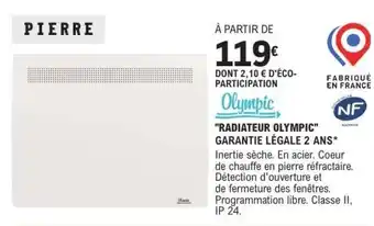E.Leclerc Radiateur Olympic offre