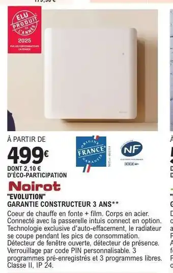 E.Leclerc Noirot EVOLUTION offre