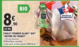E.Leclerc Poulet Fermier Blanc Bio 'Nature de France' offre