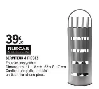 E.Leclerc SERVITEUR 4 PIÈCES offre
