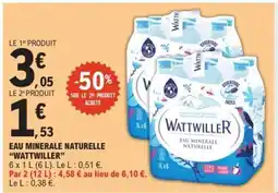E.Leclerc Eau Minérale Naturelle Wattwiller offre