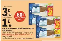 E.Leclerc Filets De Harengs De Fécamp Fumés Delpierre offre