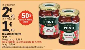 E.Leclerc TOMATES SÉCHÉES “PONTI” offre