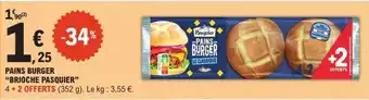 E.Leclerc PAINS BURGER BRIOCHE PASQUIER offre