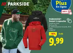 Lidl PARKSIDE Sweat à capuche offre