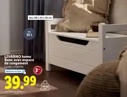Lidl LIVARNO home Banc avec espace de rangement offre
