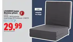 Lidl LIVARNO home Matelas pliant offre