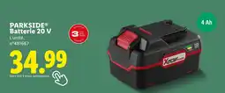 Lidl Parkside Batterie 20 V offre