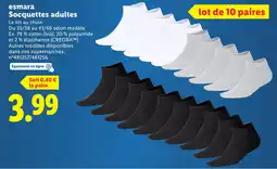 Lidl esmara Socquettes adultes offre