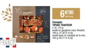 Cora x Carrefour Canapés TIPIAK TRAITEUR offre