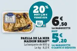 U Express Paella de la mer maison briau offre