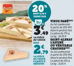 U Express Vieux pané offre
