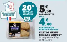 U Express Filet de merlu fish and chips u offre