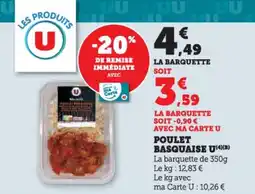 U Express Poulet basquaise u offre