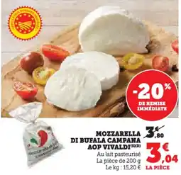 U Express Mozzarella di bufala campana aop vivaldi offre