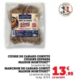U Express Cuisse de canard confite cuisine express maison montfort offre