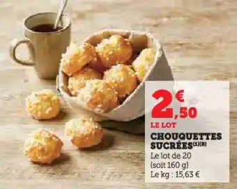 U Express Chouquettes sucrées offre