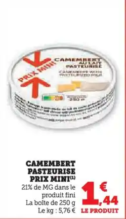 U Express Camembert pasteurise prix mini offre