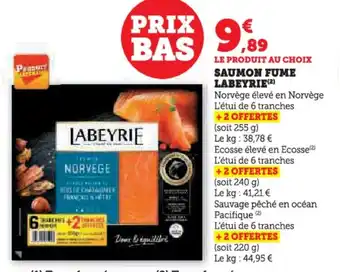 U Express Saumon fume labeyrie offre