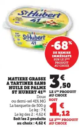 U Express Matiere grasse a tartiner sans huile de palme st hubert 41 offre