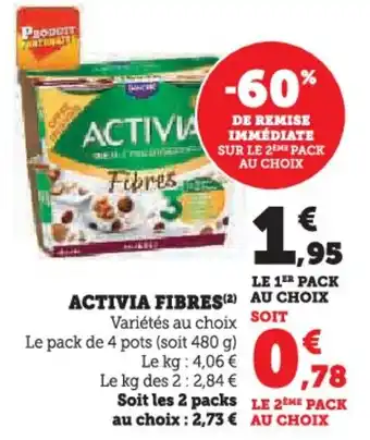 U Express Activia fibres offre