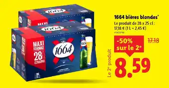 Lidl 1664 bières blondes* offre