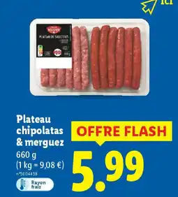 Lidl Plus d'infos chipolatas & merguez offre