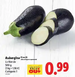 Lidl Aubergine offre