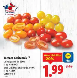 Lidl Tomate cerise mix offre