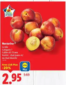 Lidl Nectarine offre