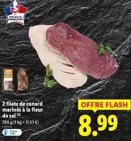 Lidl 2 filets de canard marinés à la fleur de sel offre