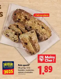Lidl Pain sportif offre