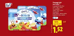 Lidl Fromage frais aux fruits offre