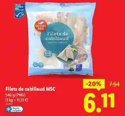 Lidl Filets de cabillaud MSC offre