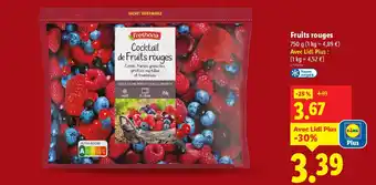 Lidl FRESHONA Fruits rouges offre
