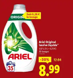Lidl ARIEL Original lessive liquide offre