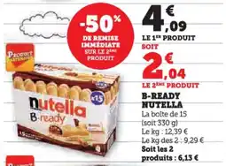 U Express B-ready nutella offre