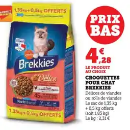 U Express Croquettes pour chat brekkies offre