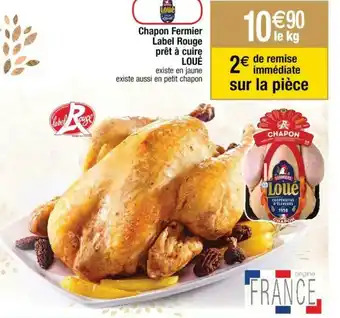 Cora x Carrefour Chapon fermier label rouge offre