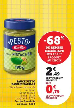 Bi1 Sauce pesto basilic barilla offre