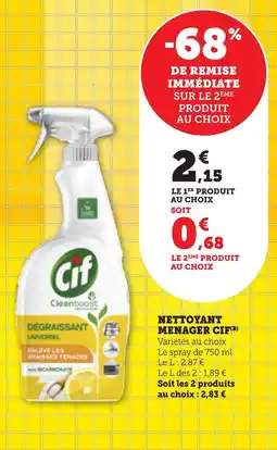 Bi1 Nettoyant menager cif offre